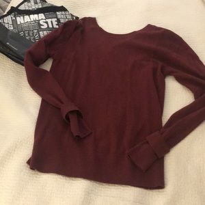 Lululemon cross back wool sweater size 8